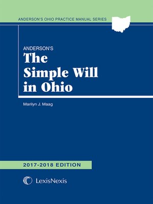 cover image of Anderson's The Simple Will in Ohio